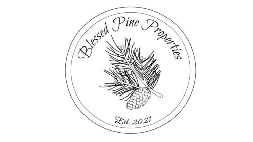 - Client | Blessed Pine Logo Design 1, Monochrome - Part 2 of 4